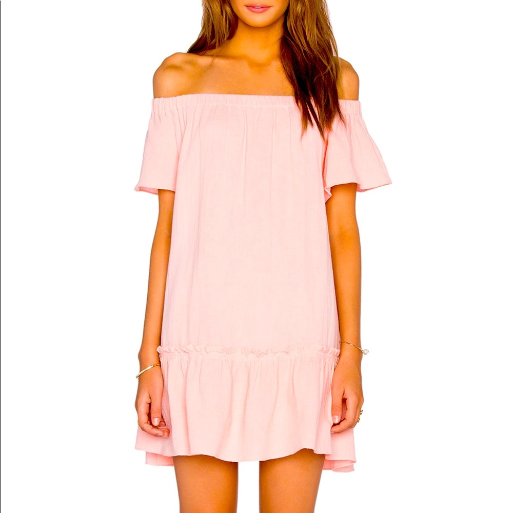 Rebecca Taylor off the shoulder gauze dress